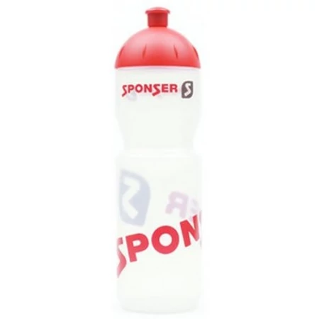 Sponser kulacs 750ml, átlátszó-piros